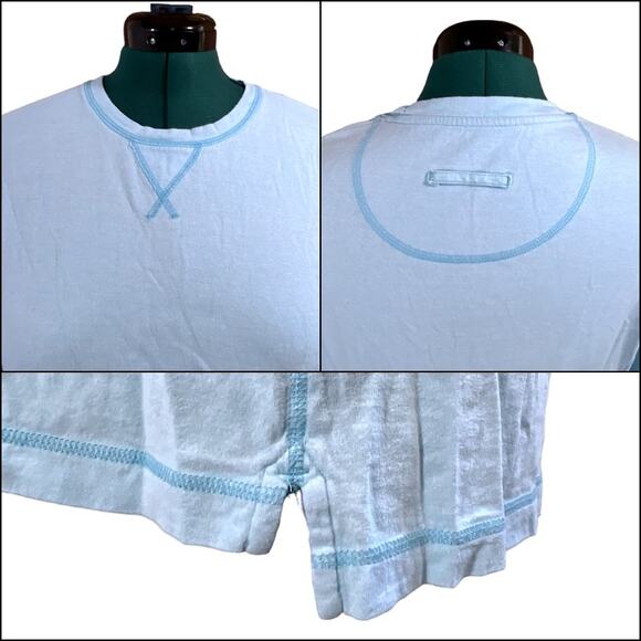 Ocean & Coast Long Sleeve Lightweight Blue Sweatshirt Size Large 100% Cotton - Picture 3 of 15